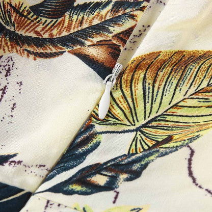 Robe maxi à fente haute imprimé tropical pour femmes Chic und Stil