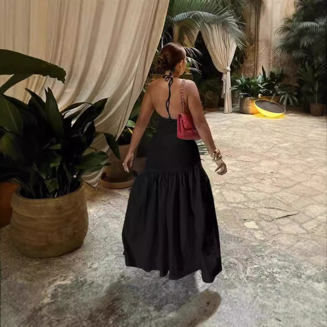 Dames Élégante Robe de Plage avec Fente Latérale et Décolleté en V Profond Chic und Stil