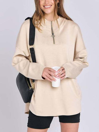 Chemise à capuche pour dames avec fermeture éclair et poches Chic und Stil