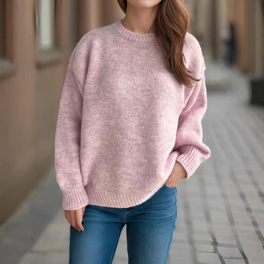 Pull over-sized décontracté pour femmes avec motif de maille texturé Chic und Stil