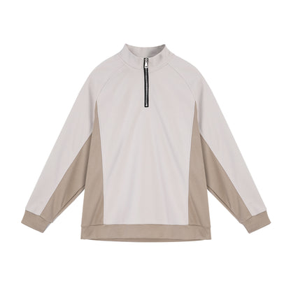 Functional pull for men with half-zip and breathable inserts Chic und Stil