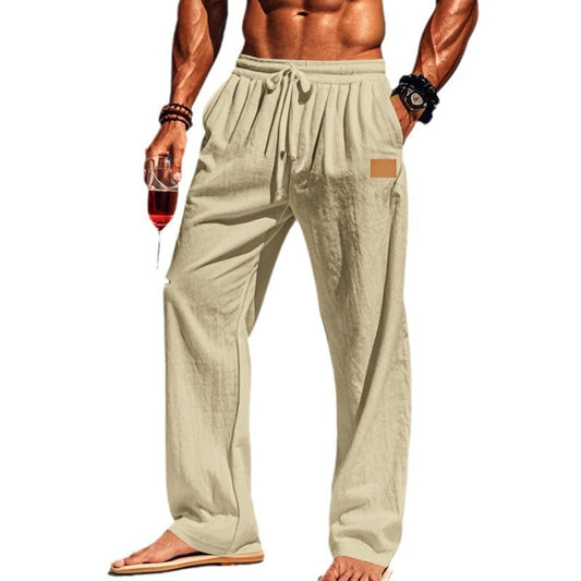 Casual beach pants for men with adjustable waist and breathable fabric Chic and Style