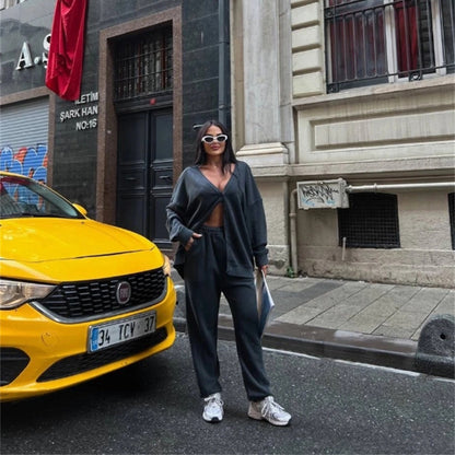 Dames décontracté Cardigan surdimensionné avec boutons Chic und Stil