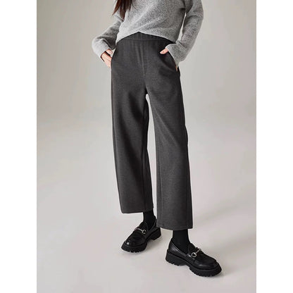 Pantalons de détente pour femmes à taille haute et jambes larges Chic und Stil