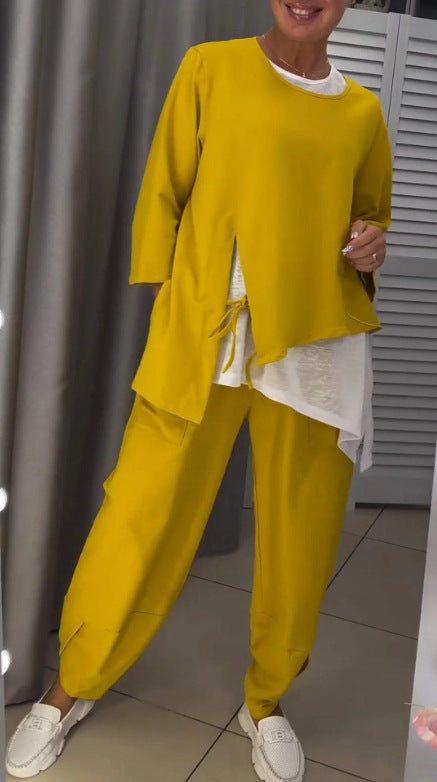 Dames ensemble de lounge décontracté avec des accents à la mode Chic und Stil