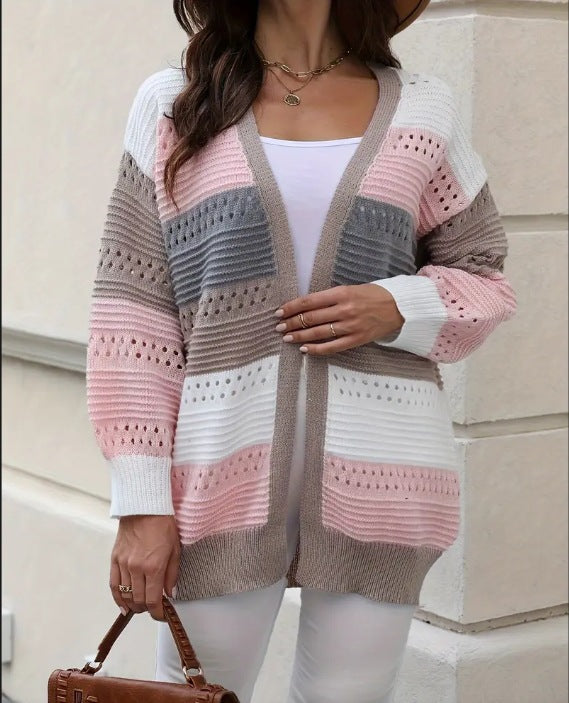 Cardigan femme à la mode avec motif unique et coupe décontractée Chic und Stil