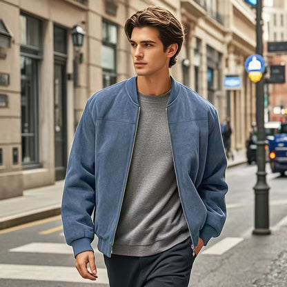 Veste bomber décontractée pour hommes avec col haut et poches pratiques Chic und Stil