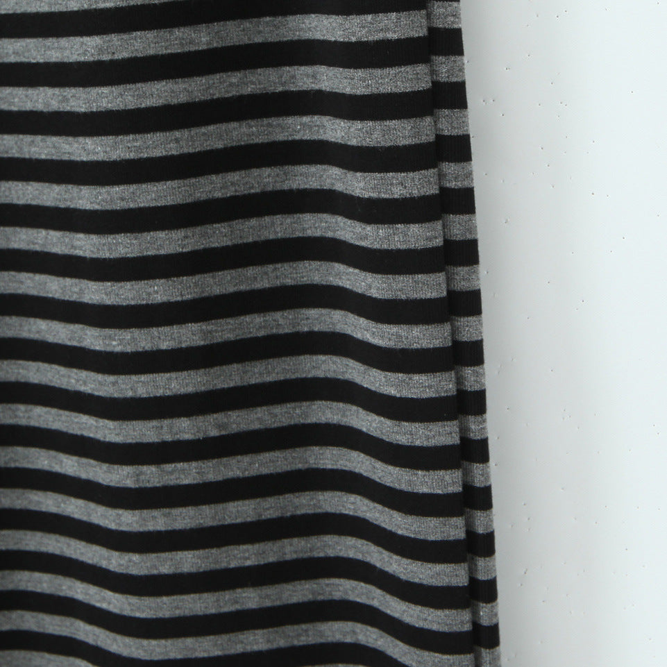 Wide striped pants for women with elastic waist Chic und Stil