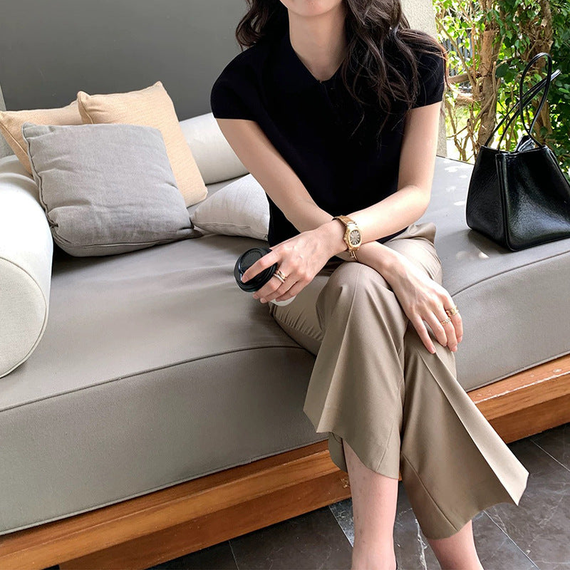 Women's Short-Sleeve Polo Shirt Chic und Stil