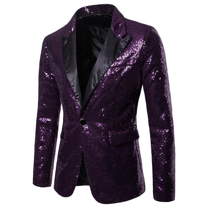 Blazer en sequins pour hommes avec finition brillante et coupe élégante Chic und Stil