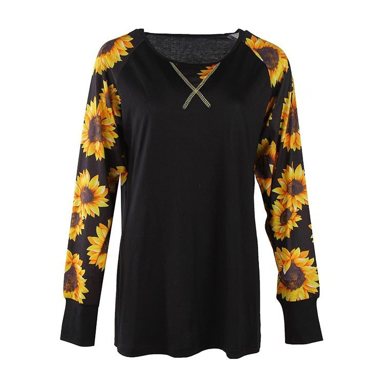 Chemise à manches longues pour femmes avec un design floral et une coupe décontractée Chic und Stil