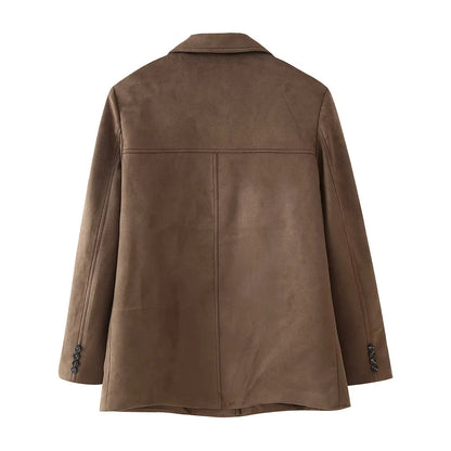 Dames élégante veste blazer matelassée avec poches pratiques Chic und Stil