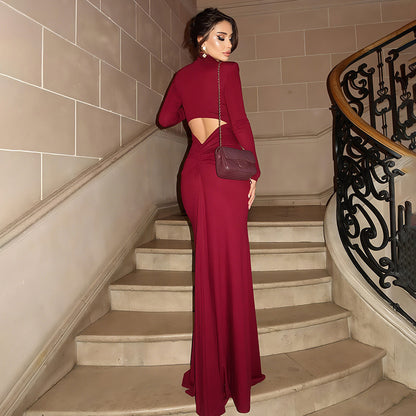 Robes de soirée élégantes pour femmes avec une fente haute et un dos raffiné Chic und Stil