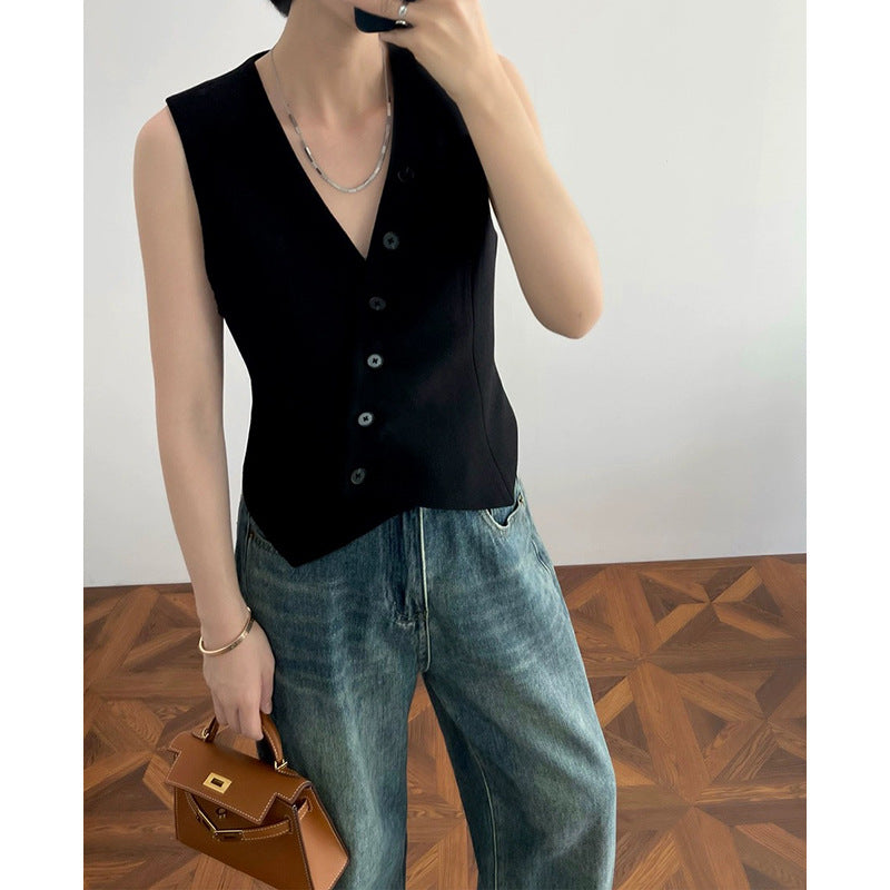 Gilet sans manches ajusté pour femmes Chic und Stil