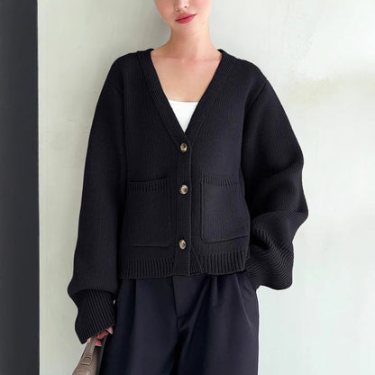 Dames cardigan avec des manches larges et des poches pratiques Chic und Stil