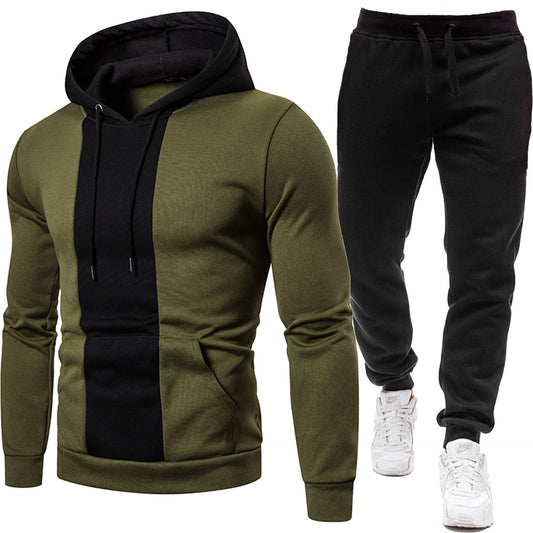 Sporty hoodie for men and chic jogging pants