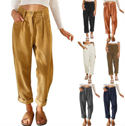 Women's ribbed skinny pants