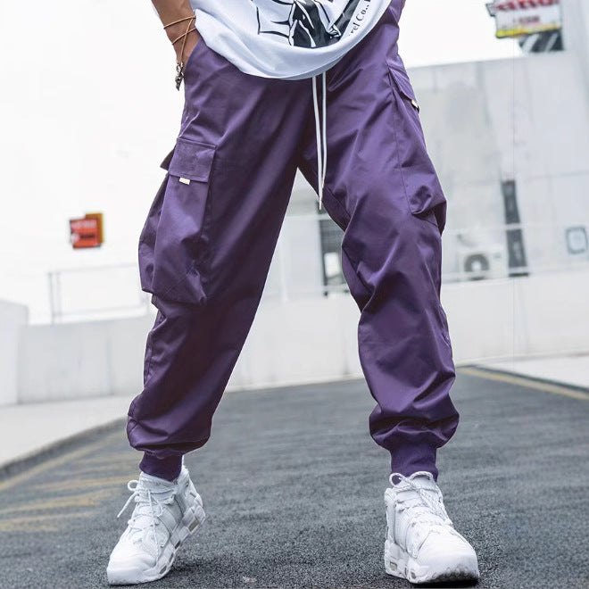 Casual utility pants for men with practical pockets and elastic waist Chic and Style