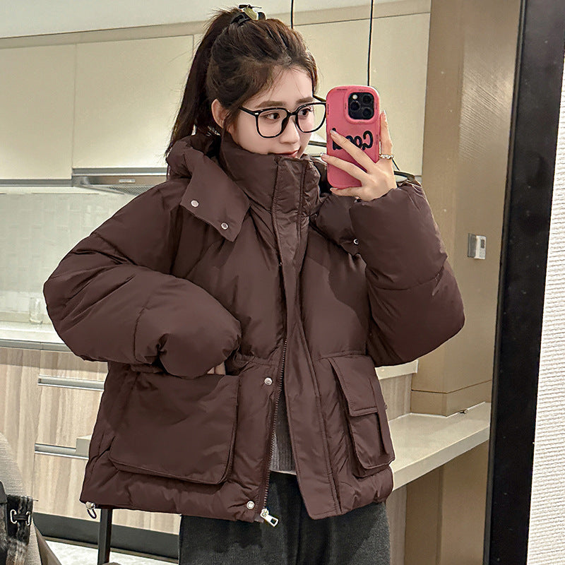 Dames courte doudoune isolée avec poches pratiques Chic und Stil