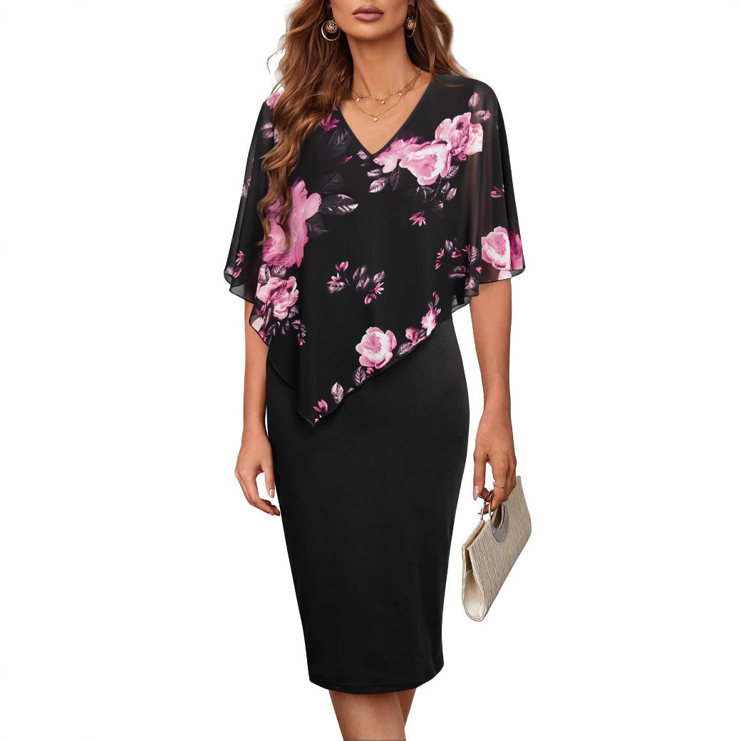 Robe de plage pour femmes avec surimpression florale Chic und Stil