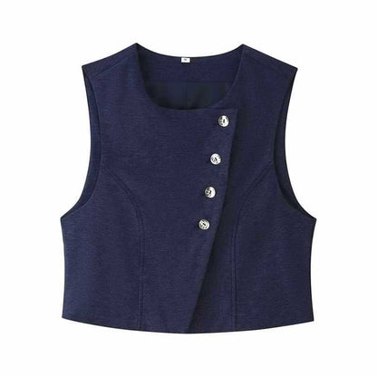 Dames élégant, taille haute, large pantalon en tissu Chic und Stil