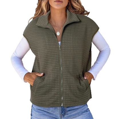 Dames gilet matelassé avec poches pratiques Chic und Stil