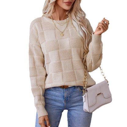 Pull en tricot à motifs pour femmes avec design panoramique et texture douillette Chic und Stil