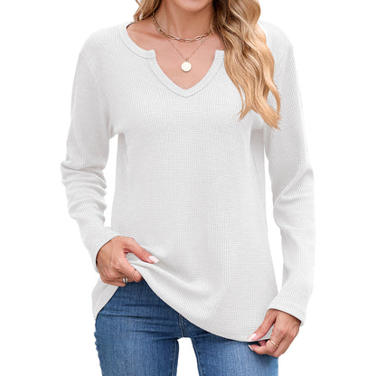 Chemise à manches longues en structure gaufrée Chic und Stil pour femmes