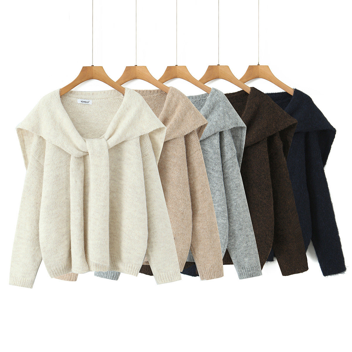 Pull en maille tendance pour femmes avec col large et coupe décontractée Chic und Stil
