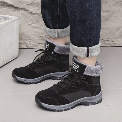 Bottes d'hiver pour femmes doublées avec semelle antidérapante et col isolant Chic und Stil