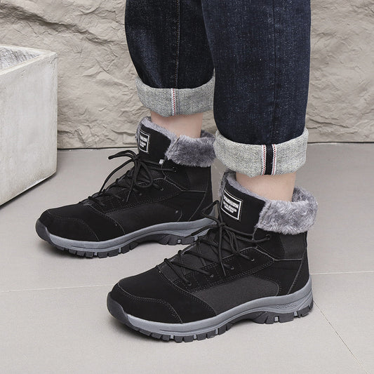 Bottes d'hiver pour femmes doublées avec semelle antidérapante et col isolant Chic und Stil