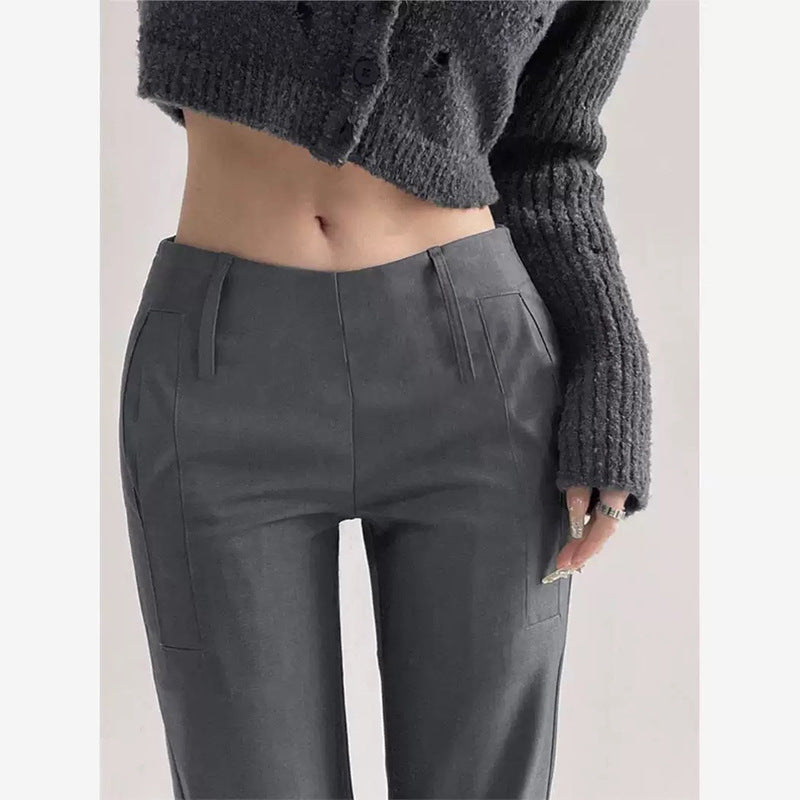 Pantalons ajustés taille haute slim pour femme Chic und Stil