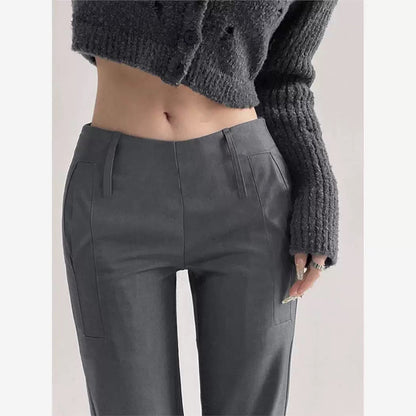 Pantalons ajustés taille haute slim pour femme Chic und Stil