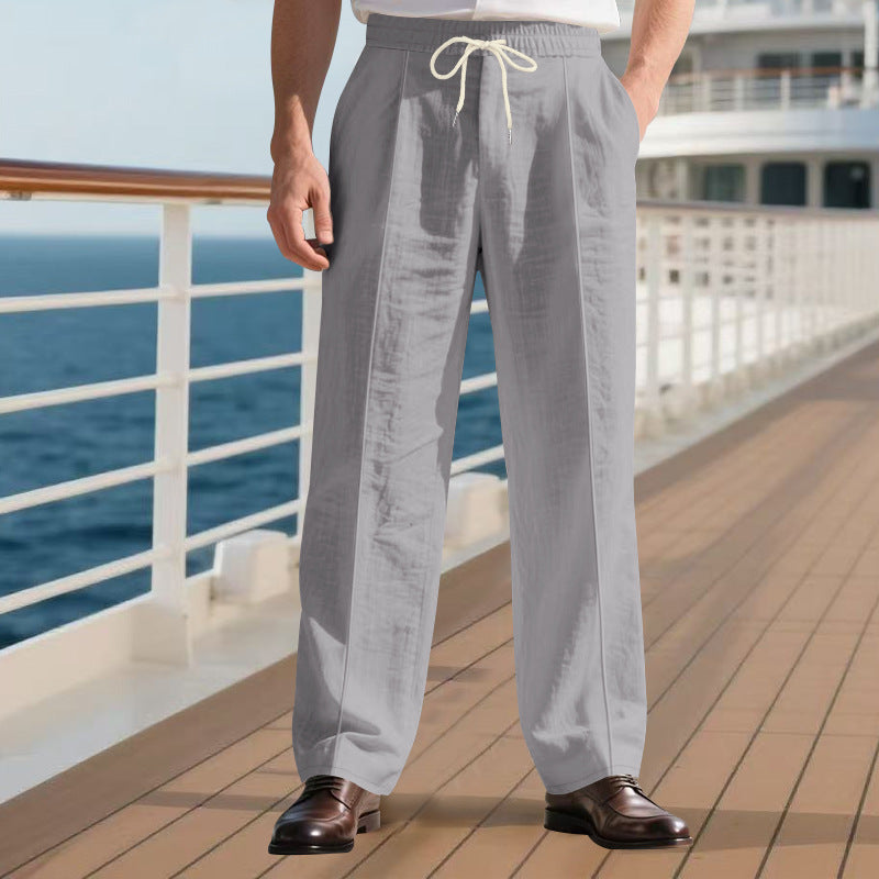 Men's elegant casual pants with adjustable waistband Chic and Style