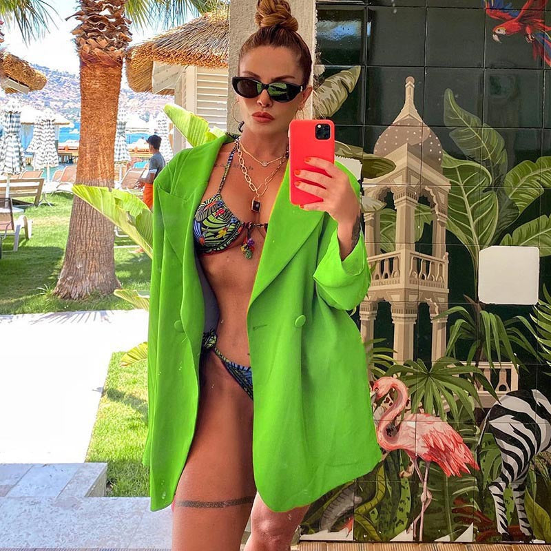 Blazer oversize décontracté pour femmes avec une coupe moderne et des détails élégants Chic und Stil