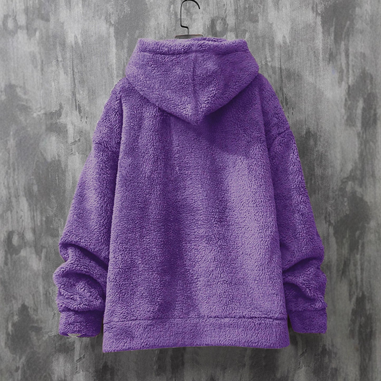 Ladies Cozy Fleece Pullover with Hood and Practical Pockets Chic and Style