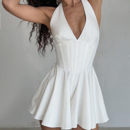 Robe mini A-ligne à décolleté halter Chic und Stil