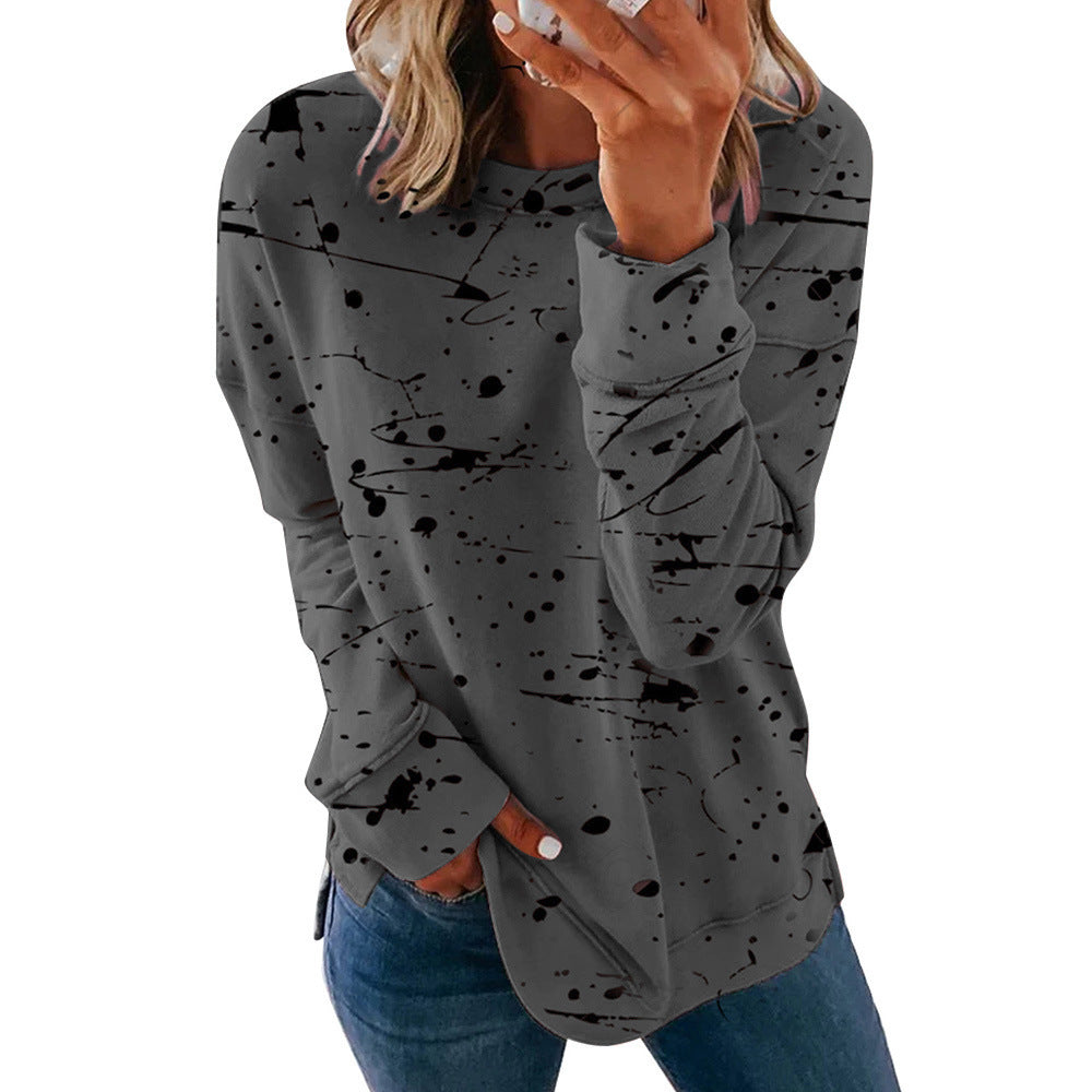 Pull créatif pour femmes avec design de tache de couleur Chic und Stil