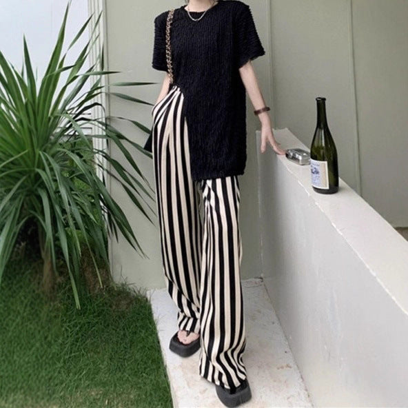Chic and Style Loose Striped Pants for Ladies