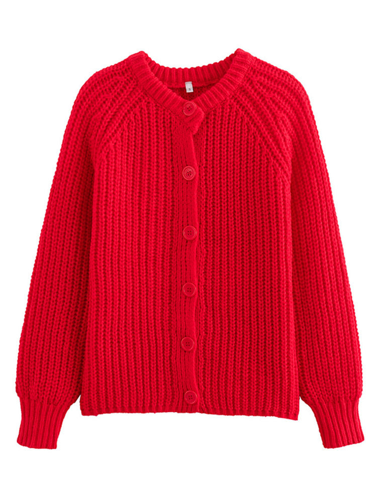 Cardigan pour femmes avec patte de boutonnage classique et manches raglan Chic und Stil