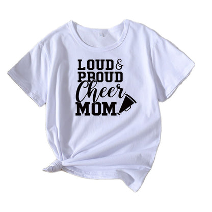 T-shirt graphique Mama Cheerleading Femme Chic und Stil