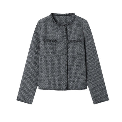 Blazer bouclé tendance pour femmes avec une coupe élégante et des poches Chic und Stil