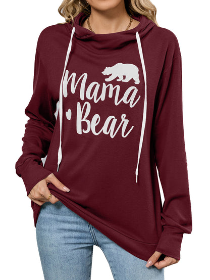 Pull à capuche décontracté pour femmes avec design estampillé Chic und Stil