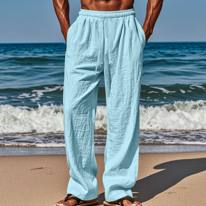 Lightweight beach pants for men with elastic waistband and practical pockets Chic and Style