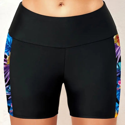 Women Trendy Floral Tankini and Chic Shorts