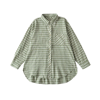 Chemise à carreaux pour femmes avec coupe tendance et poche poitrine Chic und Stil