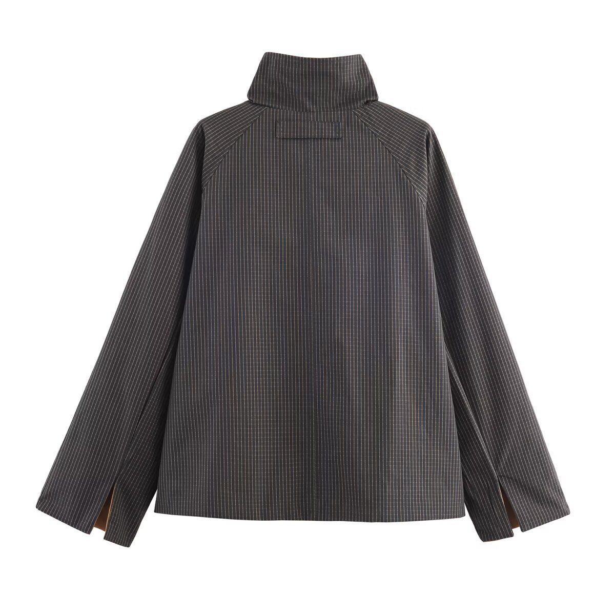 Dames élégante veste de transition avec des boutons décoratifs et un col montant moderne Chic und Stil