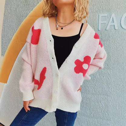 Dames confortable gilet en tricot avec des accents de motif ludiques Chic und Stil