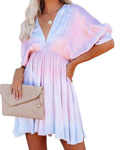 Robe mini batik fluide pour femmes Chic und Stil