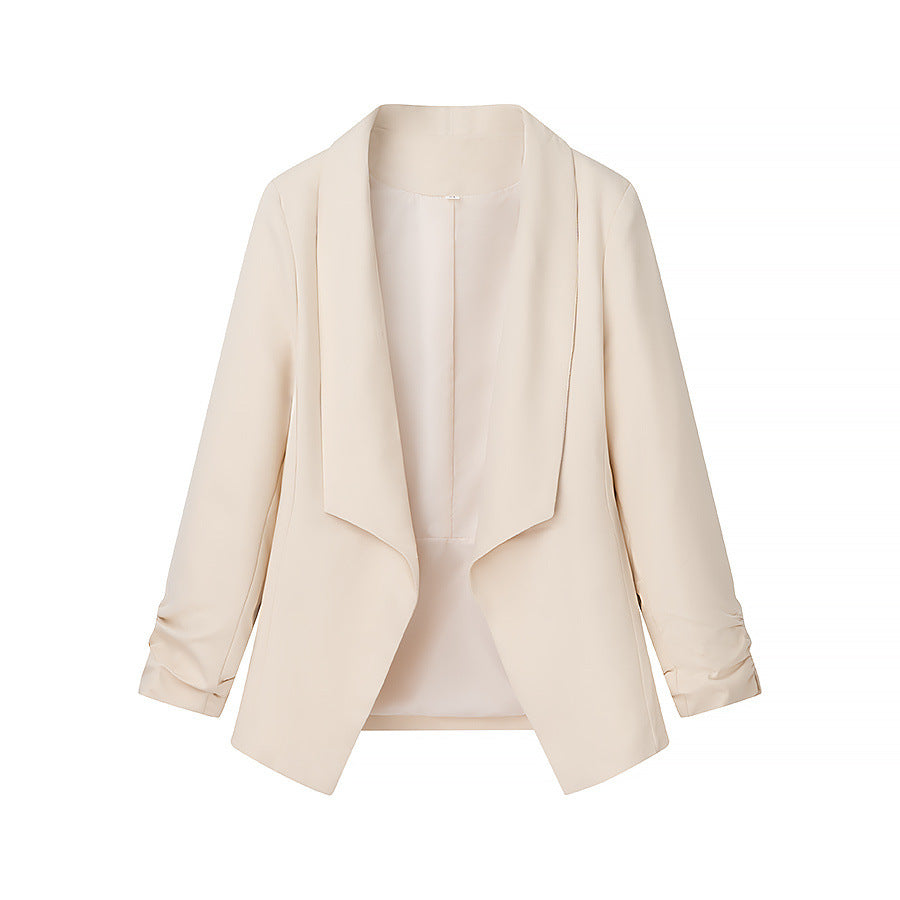 Elegant blazer jacket for ladies with a casual cut and trendy lapels Chic und Stil